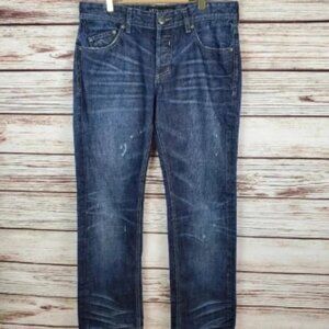 Affliction Los Angeles Men's 32x31 Ace Slim Straight Leg Distressed Jeans